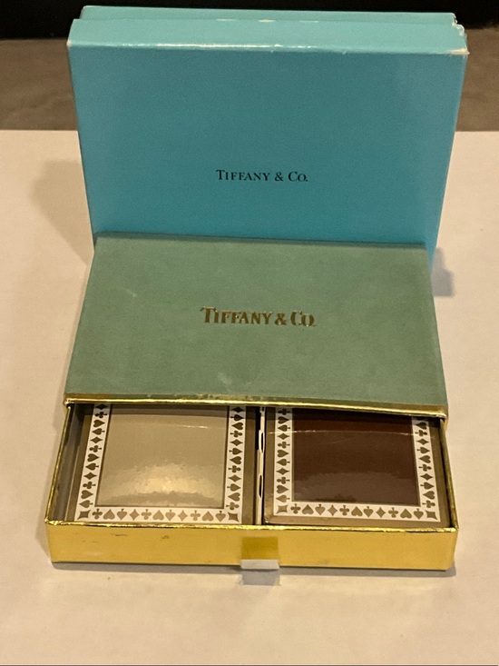Tiffany & Co. Other - Tiffany & Co. Playing Card Set with Beige and Brown Inlays
